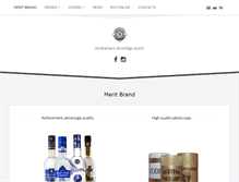 Tablet Screenshot of merit-brand.com